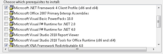 Visual studio 2010 nabízí řešení v podobě ClickOnce. Tato technologie zesnadňuje distribuci programů.