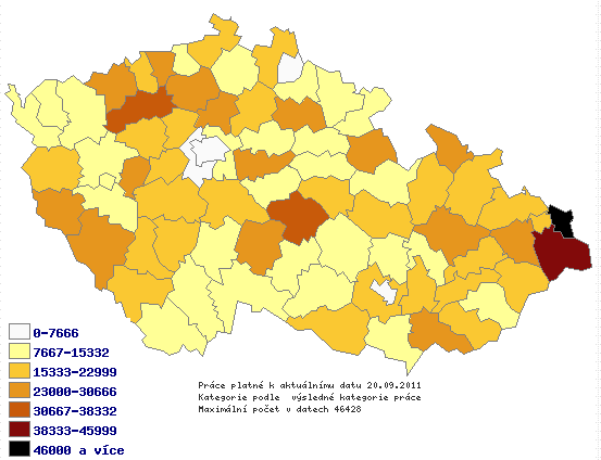 Počet exponovaných zaměstnanců na