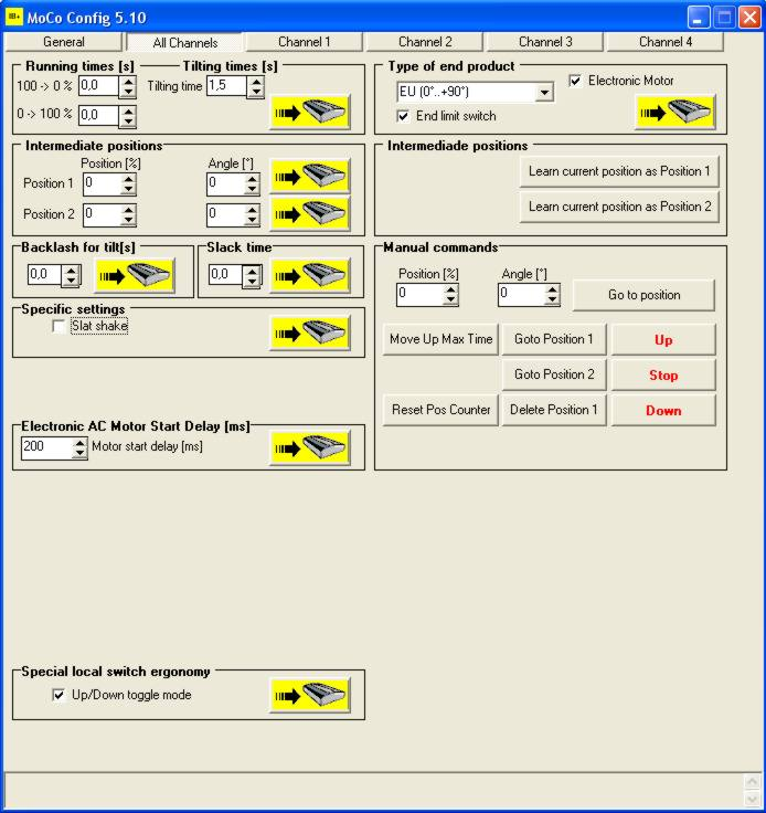 Z somfyarchitecture.cz Program MoCo config tool Co tento software umožňuje? 1. Jednoduché a rychlé nastavení parametrů všech typů IB+ motor controllerů, jako např.