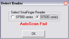 Aktualizace SmaFinger Reader: Vyberte počet otisků Seznam uživatelů. Vyber (všechny) prst, Zruš výběr (všech) prst User list: výběr jednoho nebo více uživatelů pro sejmutí otisků prstů.