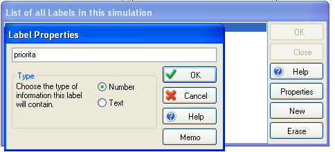 3.6 Další funkce program SIMUL8 3.6.1 Labels (nálepky) Dále si vysvětlíme používání Labels (nálepek), což je velice užitečná funkce.