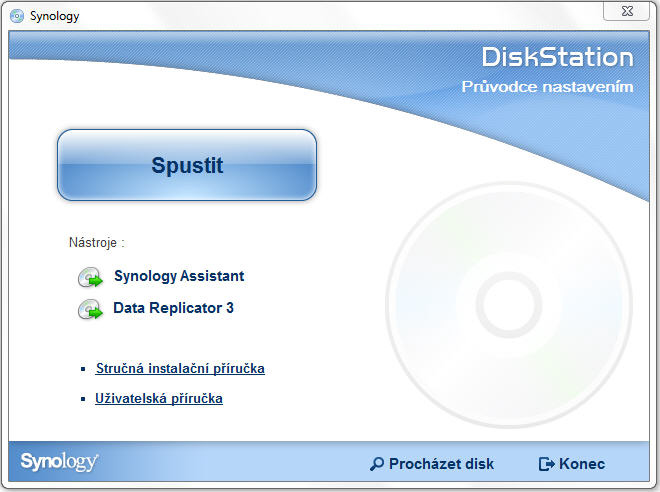 Kapitola Instalace systému DSM do stanice Kapitola 3: DiskStation 3 Z počítače v síti můžete nainstalovat systém DSM do stanice DiskStation provedením následujícího postupu.