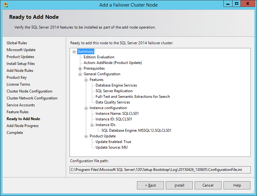 Obr. 1.31: Souhrn instalace u přidání Failover Cluster uzlu. Po dokončení instalace přidání uzlu máme vytvořenou Failover Cluster Instanci. 1.6.3. Bezpečnost, výhody a nevýhody Failover Cluster Instance Jíž několik verzí Windows Server podporuje službu BitLocker 6 pro fyzické šifrování disků.