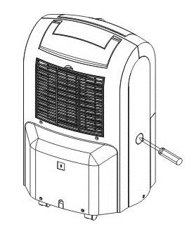 Odvlhčovač je vybaven automatickým odmrazováním chladiče. Během odmrazovacího cyklu ventilátor nasává vzduch, ale kompresor je automaticky vypnut.