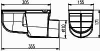 Kanalizační vpusti kanalizační vpusť boční 190,30 271,70 plast KVB 110 V vnitřní montáž,vodní hladina 190,30 271,70 15x15/110 kanalizační vpusť boční KVB 110 S-N venkovní montáž,suchá klapa 327,60