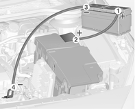 220 Péče o vozidlo Používejte startovací kabely s izolovanými svorkami a průřezem minimálně 16 mm 2 (25 mm 2 pro vznětové motory). Neodpojujte vybitý akumulátor z vozidla.