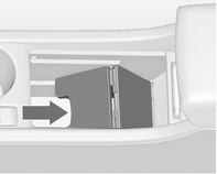 Úložná schránka 57 Úložný prostor ve středové konzole Přední konzole Odkládací schránku lze použít pro ukládání malých předmětů. V závislosti na verzi se pod krytem nalézá úložný prostor.
