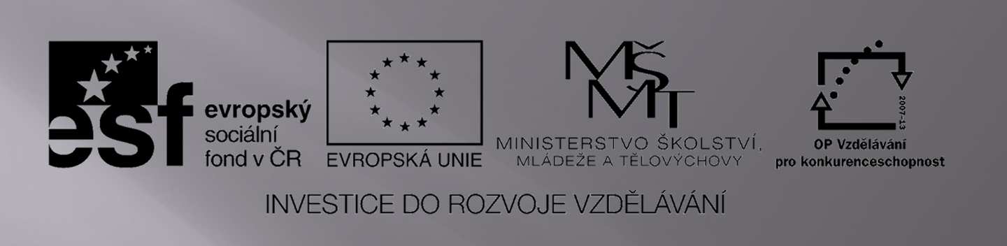 VÝUKOVÝ MATERIÁL Identifikační údaje školy Číslo projektu Číslo a název šablony Autor Tematická oblast Číslo a název materiálu Anotace Vyšší odborná škola a Střední škola, Varnsdorf, příspěvková