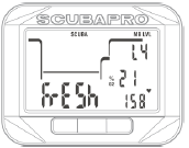 1.0.5 Jak Square funguje Následující schéma ukazuje logiku hlavní nabídky v přehledné podobě. Funkce určené pro potápění jsou pak podrobněji popsány v kapitole Square jako potápěčský počítač.