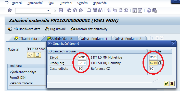 UTB ve Zlíně, Fakulta managementu a ekonomiky 106 Krok 6: Přechod na záložku Doplňková data 2, kde se však pro potřeby založení kmenového záznamu pro