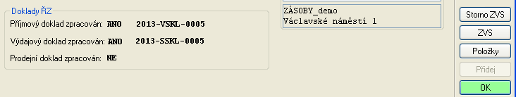 8 Zásoby_Evidenční výroba Společná část pro obě varianty Stiskneme tlačítko ZVS po kterém se zobrazí nové okno Jak chcete zpracovávat položky? (viz obr.