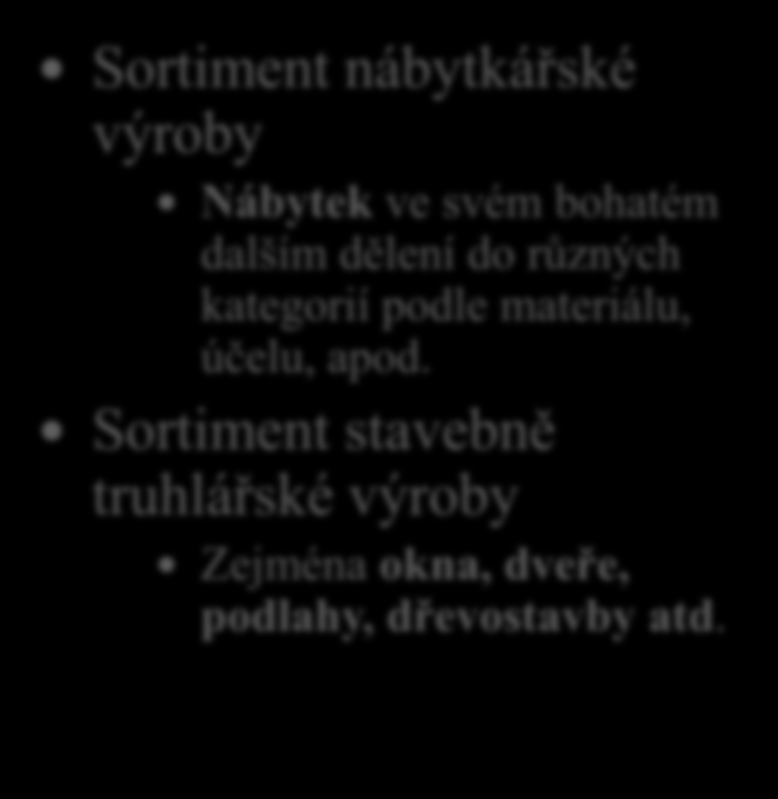 Sortiment dřevařské druhovýroby 20. Vysvětli, jaký znáš sortiment dřevařské druhovýroby.