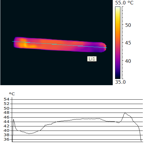 10 Před implementací progresivního způsobu chlazení byla na povrchu výrobku zjištěna teplota od 40-ti do 90-ti C.