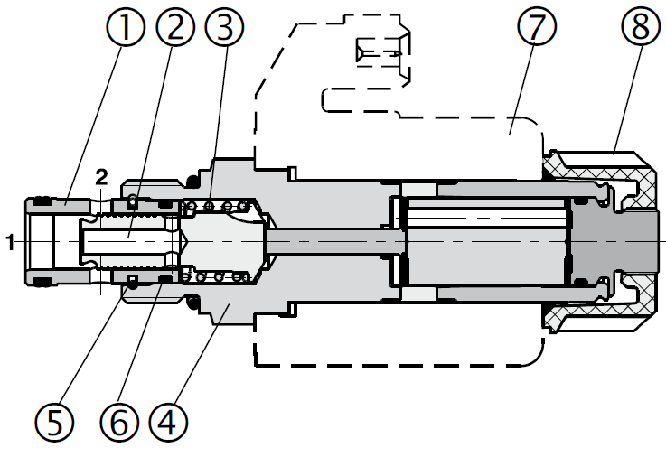 Page 39 Aplikace principů v hydraulickém obvodě Modul tlumení - proporcionální Modul nastavení tlumení Modul nastavení