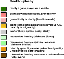 Litostratograficky patří oblast k monotónnímu hlinskému souvrství, které je tvořeno fylitizovanými břidlicemi a drobami svrchnoproterozoického nebo spodnopaleozoického stáří.