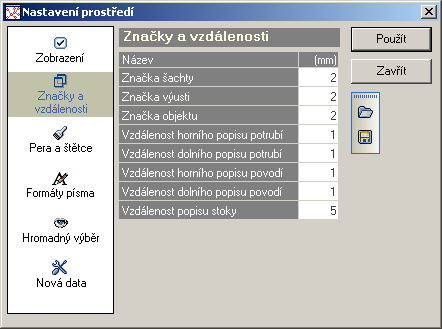 Obr. 10 Nastavení