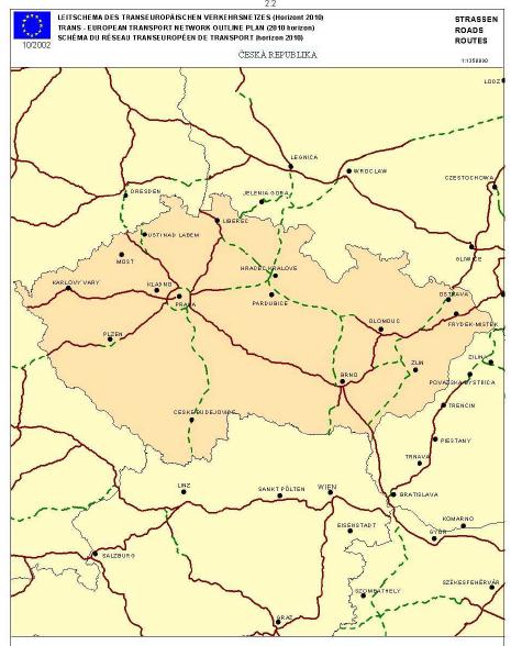 cílové/zdrojové/městské dopravy. Současně je požadováno, aby existující komunikace byly upraveny tak, aby tyto podmínky splňovaly.