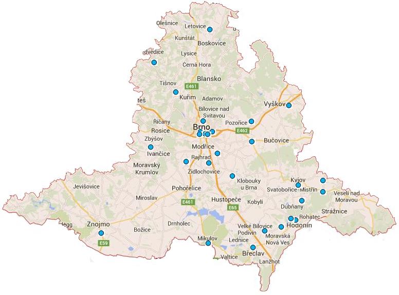 Velká koncentrace minipivovarů je rovněž v okrese Brno-venkov a pak také samozřejmě v krajském městě Brně, kde jich najdeme celkem 7.