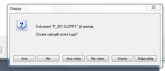 Při načtení souboru místní kopie dokumentu z úschovny na lokální disk je výhodné nahradit všechny starší místní kopie tohoto souboru, které se na disku vyskytují.