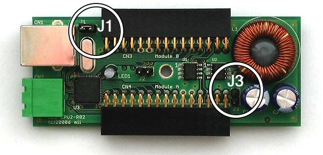 CPU modul DataLab IO2/USB Označení svorek Štítek na horním krytu obsahuje mimo označení pozice modulu a čísla svorek také bílá pole pro každý pár svorek, určená k popisu (nebo polepení) připojených