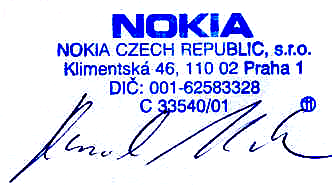 EMC: elektrická bezpeènost: ÈSN ETSI EN 301 489-7 Norma pro elektromagnetickou kompatibilitu (EMC) rádiových zaøízení a slu¾eb - Specifické podmínky pro pohyblivá a pøenosná rádiová a pøidru¾ená