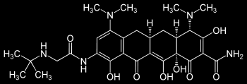 2005-Tigecycline- TYGACIL 50 MG Rezervní ATB Inhibice proteosyntézy Indikace: Komplikované infekce kůže a měkkých tkání s vyloučením infekcí diabetické nohy