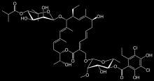 2011 - fidaxomicin-dificlir 200 MG Perorální tablety Inhibice bakteriální RNA-polymerázy Indikace: Infekce vyvolané