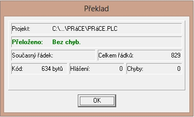 Kapitola 8 Překlad a ladění programu Překlad programu Program v projektu lze přeložit obr. 8.1 stisknutím klávesy F9. Běh překladače je řízen souborem s příponou.mak.