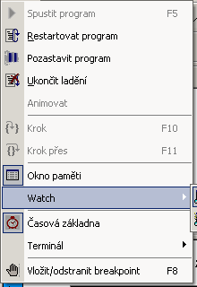 99 HypEd4 - Uživatelská příručka Tlacítko na nástrojové lište : "není" Klávesová zkratka : "není" Funkce : Toto menu obsahuje dva