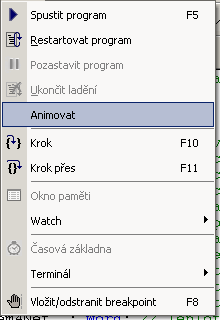 61 HypEd4 - Uživatelská příručka Tlacítko na nástrojové lište : "není" Klávesová zkratka : "není" Funkce : Restartuje a spustí aktuální program v režimu