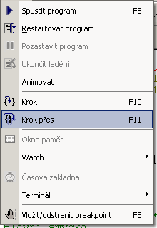 63 HypEd4 - Uživatelská příručka Tlacítko na nástrojové lište : Klávesová zkratka : "F11" Funkce : Restartuje aktuální program(viz.