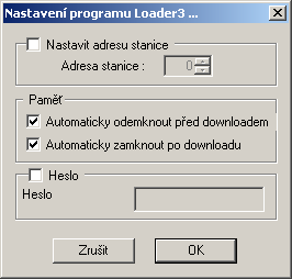 69 HypEd4 - Uživatelská příručka Tlacítko na nástrojové lište : "není" Klávesová zkratka : "není" Funkce : Spustí následující dialog : Nastavit adresu stanice - pokud je