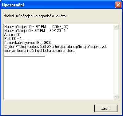 63 Nápověda k programu OM-Link souboru a stiskněte tlačítko Uložit. Načtení konfigurace: 1. a) Stiskněte kombinaci kláves Shift+Ctrl+O b) Zvolte Program / Načíst konfiguraci.