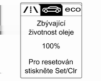 Přístroje a ovládací prvky 101 Stisknutím tlačítka MENU přepnete mezi nabídkami nebo se vrátíte z podnabídky k nejbližší vyšší úrovni nabídek.