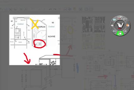 Režim Výřez plátna Návod k obsluze systému ebeam Projection / ebeam Interactive Kruhová nebo čtvercová výseč Vaši plochy pro zvýraznění nebo upoutání pozornosti na její určitou část.