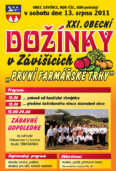 Pozvánky CHOVATELÉ POŠTOVNÍCH HOLUBŮ ZÁKLADNÍ ORGANIZACE ZÁVIŠICE pořádají v sobotu 6. srpna od 16.00 hodin v prostorách za Obecním úřadem v Závišicích HOLUBÍ HODY.