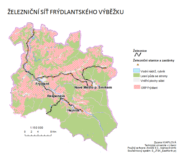 dráhy na území kraje jsou stejně jako silniční komunikace řazeny do několika kategorií - celostátní, regionální, vlečky a speciální.