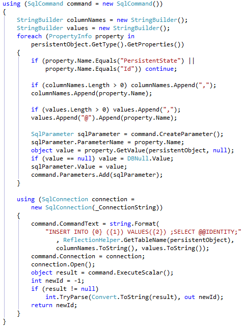 UTB ve Zlíně, Fakulta aplikované informatiky, 2011 35 Implementace metody Insert (Create) Obrázek 23.