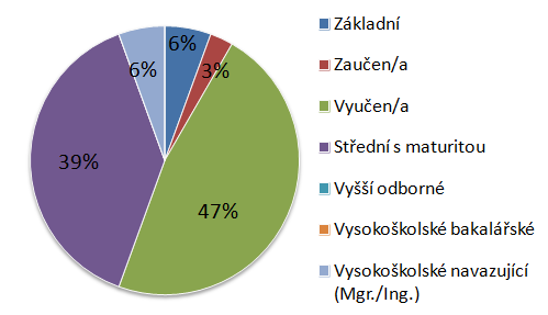 6 KVALITA ŽIVOTA DUŠEVNĚ NEMOCNÝCH LIDÍ INTERPRETACE VÝSLEDKŮ Dotazník zjišťoval základní demografická data (ekonomickou situaci, vzdělání, rodinný stav, věk a pohlaví).