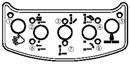 13.1 Diagnostika KP - kontroler (i bez displaye) disponuje funkcí, která v případě jakékoliv závady každé dvě vteřiny přeruší normální zobrazení LED diod a po dobu jedné vteřiny zobrazuje závadu