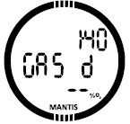 SET GAS = Nastavit dýchací směs SET SP = Nastavit bod Nitrox reset time = Čas resetu směsi Nitrox Pulse limits = Limity srdečního tepu Desat reset = Reset desaturace IF SET ON = Je-li nastavení