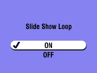 Kapitola 4 Nastavení smyčky pro promítání Když aktivujete funkci Loop (Smyčka), promítání se bude neustále opakovat.
