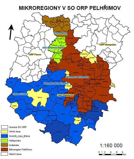 Mapa 2: Vymezení území DSO Nová