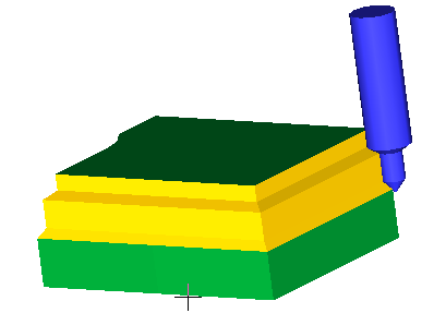 Řešené úkoly při frézování v CAD/CAM systému 147 Z dalších parametrů je třeba nastavit Průměr nástroje, ze kterého se pak odvozují řezné podmínky. Je naznačen žlutou čarou v náhledovém okně.