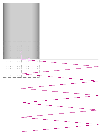 75 Volba obrábění kontury s typem spirála průchod na konečné hloubce Obrázek 4.