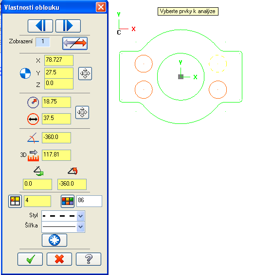Řešené úkoly v CAD modulu CAD/CAM systému - Design 51 Obrázek 2.