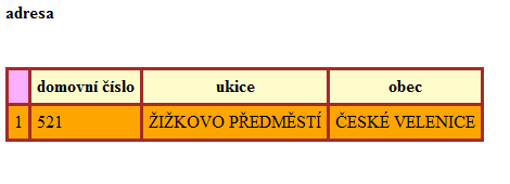 5.4.3 Dotazování na vrstvu Přepnutím z reţimu prohlíţení do reţimu dotazování se dají získat po kliknutí na vybraný objekt informace z databáze daného objektu.