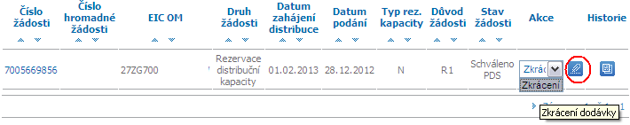 6.10.1.3 Akce Souhlas se změnou kategorie Tuto akci uživatel použije v případě, že podává žádost o RDK v souvislosti se změnou dodavatele a současně chce změnit kategorii odběru z MO do VOSO nebo z