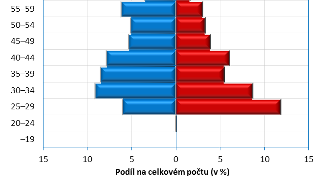 Populace lékařů v lůžkových zařízeních dle pohlaví a věku Zdroj: