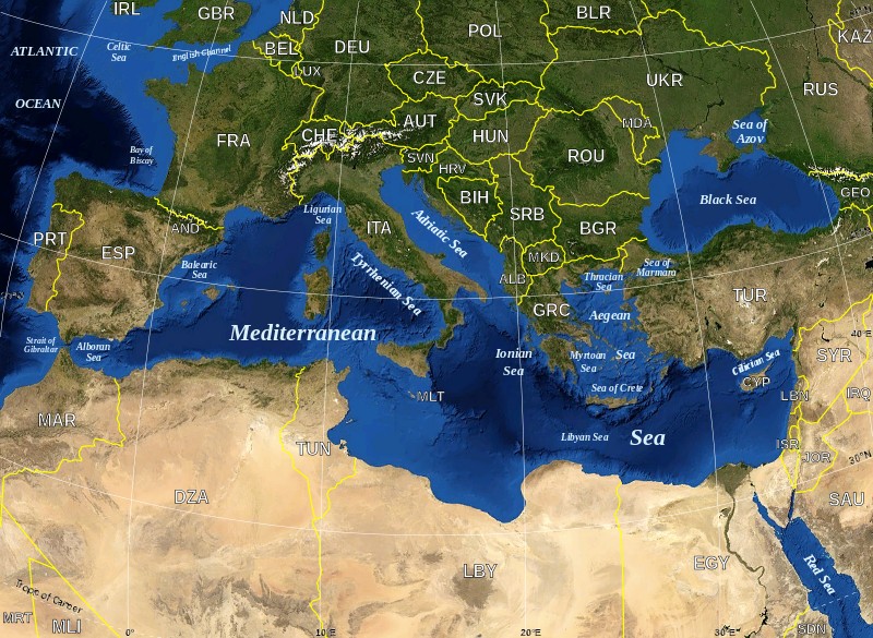 Středozemní moře (latinsky Mare Internum nebo Mare Mediterraneum), je vnitřní moře Atlantského oceánu mezi Evropou, Asií a Afrikou.